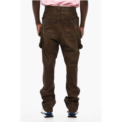 Dsquared² Coated Cotton Cargo Pants