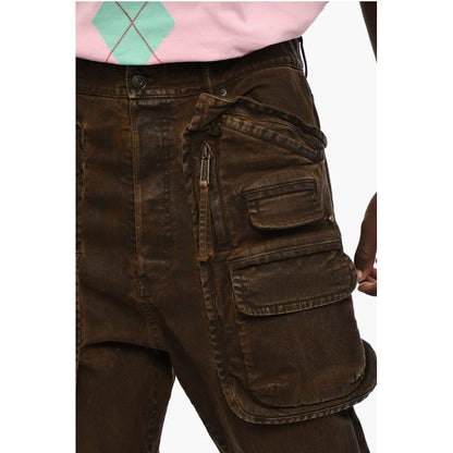 Dsquared² Coated Cotton Cargo Pants