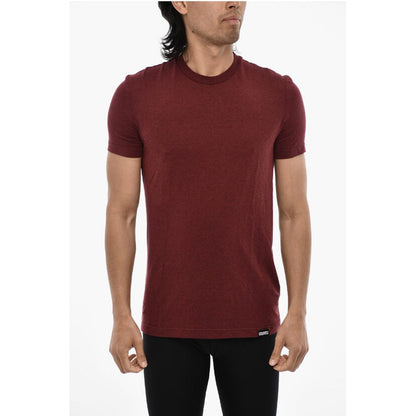 Dsquared² Solid Color Underwear Crew-neck T-shirt