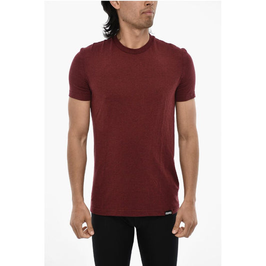 Dsquared² Solid Color Underwear Crew-neck T-shirt