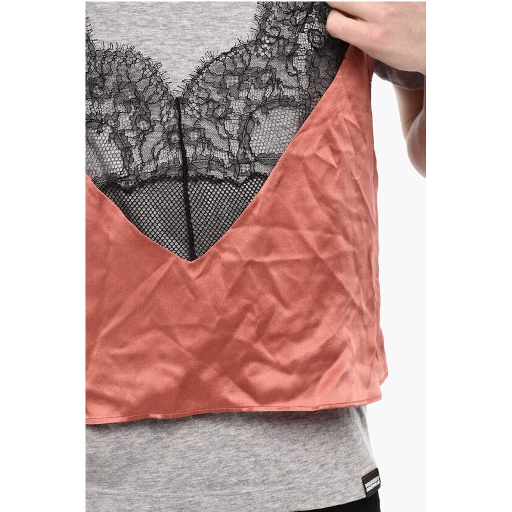 Dsquared² Crew-Neck Underwear T-shirt with Satin Detail