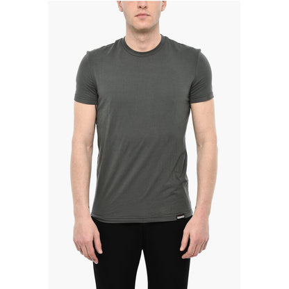 Dsquared² Solid Color Underwear Crew-neck T-shirt