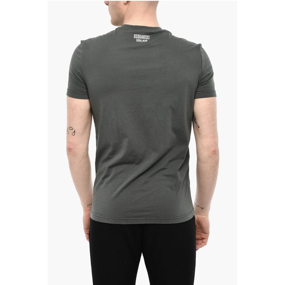 Dsquared² Solid Color Underwear Crew-neck T-shirt