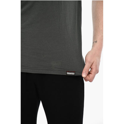 Dsquared² Solid Color Underwear Crew-neck T-shirt