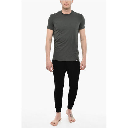Dsquared² Solid Color Underwear Crew-neck T-shirt