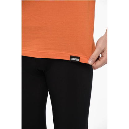 Dsquared² Solid Color Underwear Crew-neck T-shirt