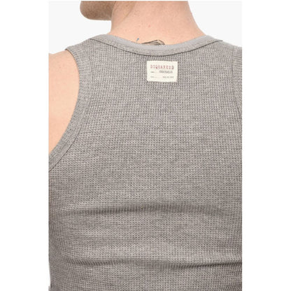 Dsquared² Cotton Cropped Underwear Top With Bow