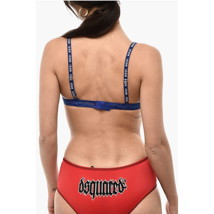 Dsquared² All-Over Logo Lace ICON Balconette Bra