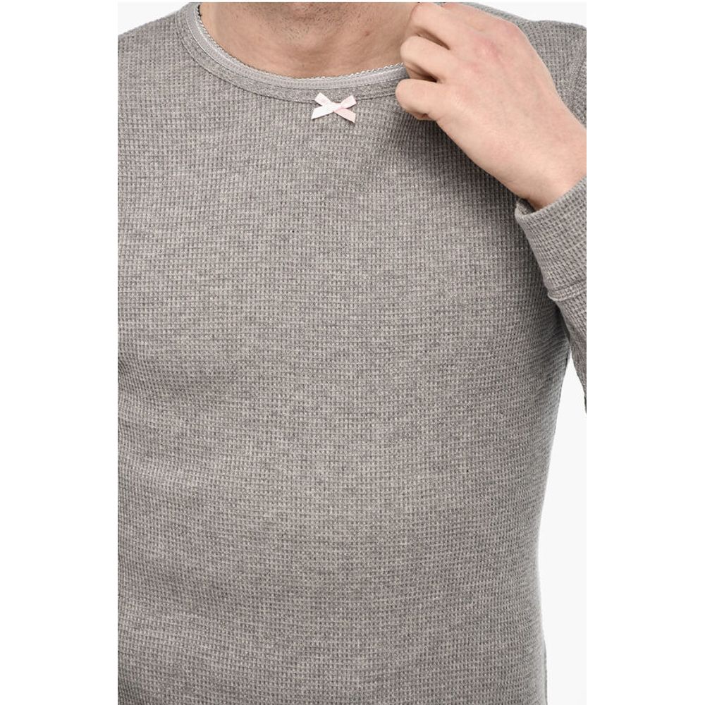 Dsquared² Long Sleeve Underwear Crew-neck T-shirt with Bow