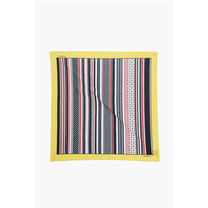Dsquared² Striped Cotton Foulard with Stars Print