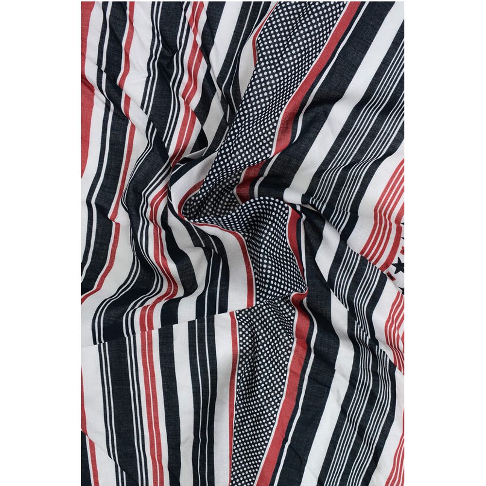 Dsquared² Striped Cotton Foulard with Stars Print