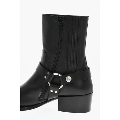 Dsquared² Leather RING Boots With Harness Details