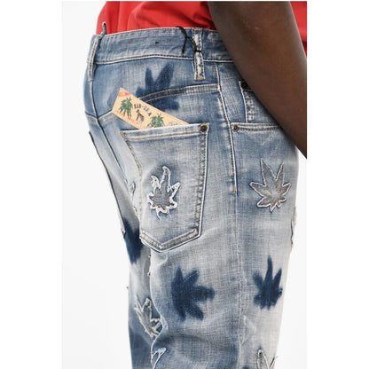Dsquared² All-Over Patches Boot Cut Jeans