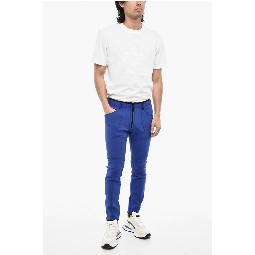 Dsquared² Visible Stitching Slim Fit Nylon Pants