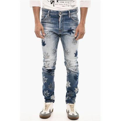 Dsquared² Slim Fit MARIJA Jeans With Patches Details 16 cm