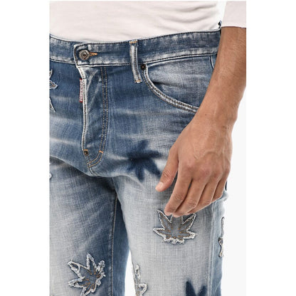 Dsquared² Slim Fit MARIJA Jeans With Patches Details 16 cm