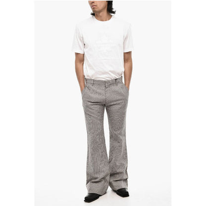 Dsquared² houndstooth Linen And Cotton Casual Pants