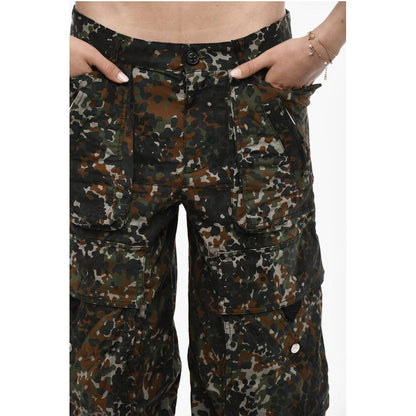 Dsquared² High-waisted Cargo Pants With Camouflage Motif