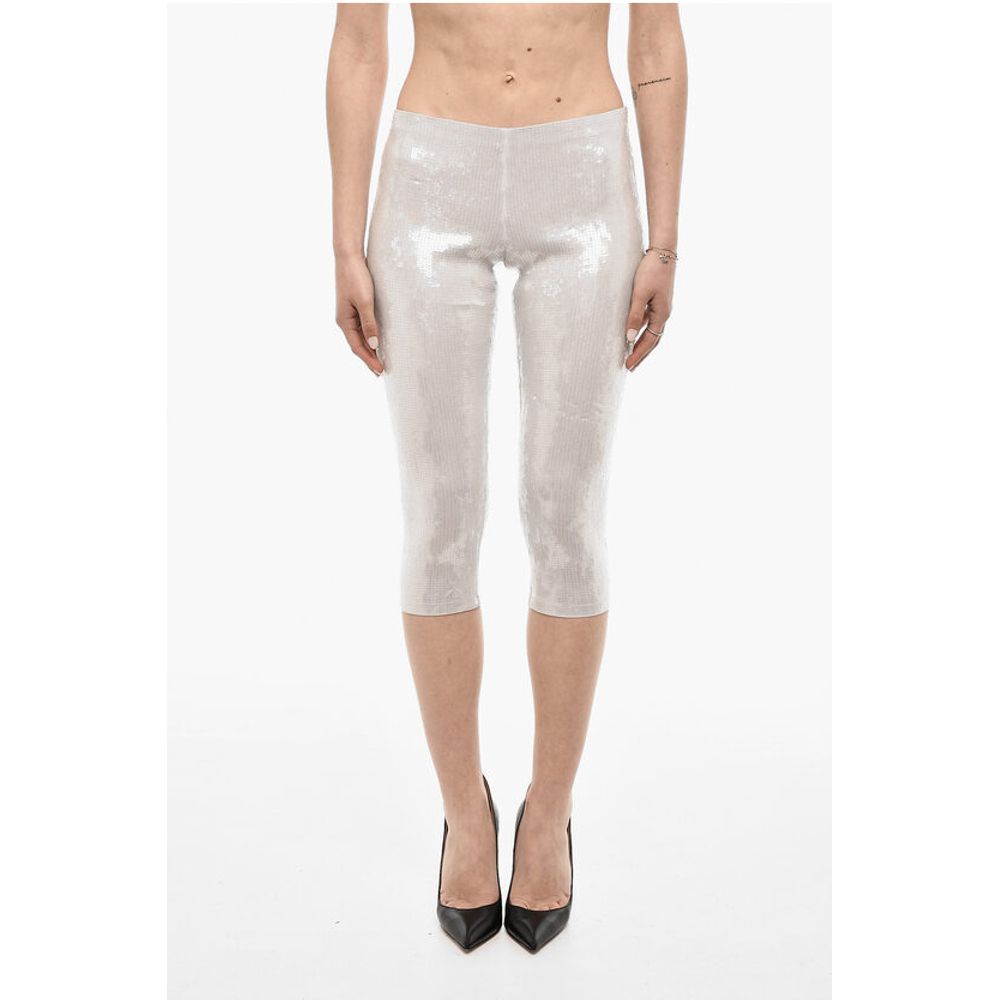 Dsquared² 3/4 Leggings With Allover Sequins