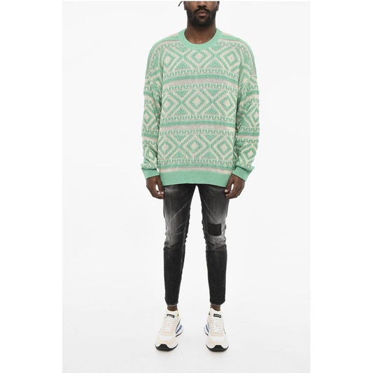 Dsquared² Embroidered Two-Tone Sweater