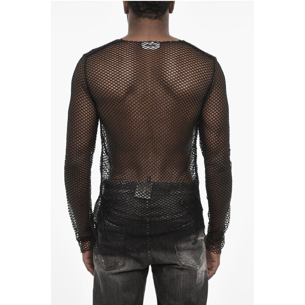 Dsquared² Solid Color Openwork Top