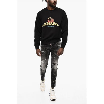 Dsquared² Cotton Crew-neck Sweatshirt with Print