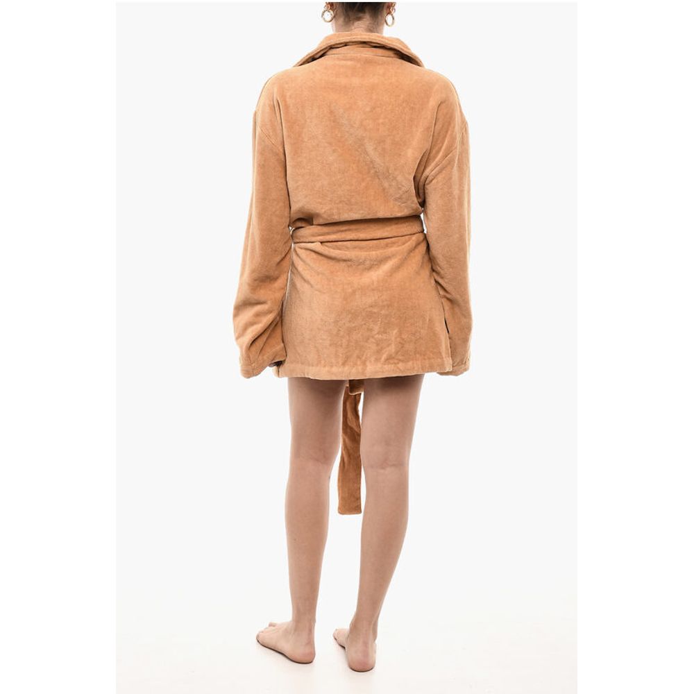 Dsquared² Cotton Terry Beach Bathrobe with Belt