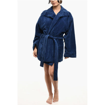 Dsquared² Cotton Terry Beach Bathrobe With Embroidery