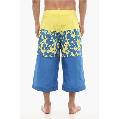 Dsquared² Maxi Swim Shorts With Floral Print