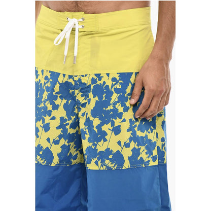 Dsquared² Maxi Swim Shorts With Floral Print