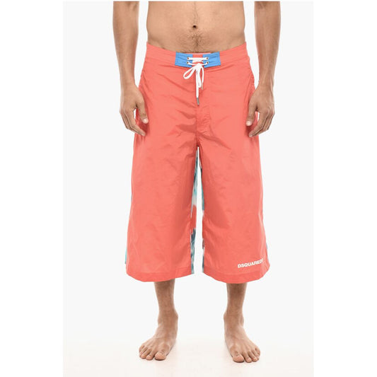 Dsquared² Maxi Swim Shorts With Tie Dye Print