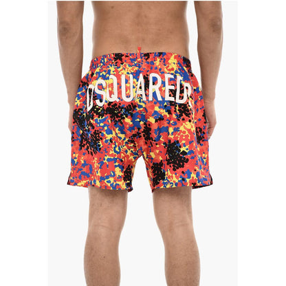 Dsquared² Splatter Print MIDI Swim Shorts
