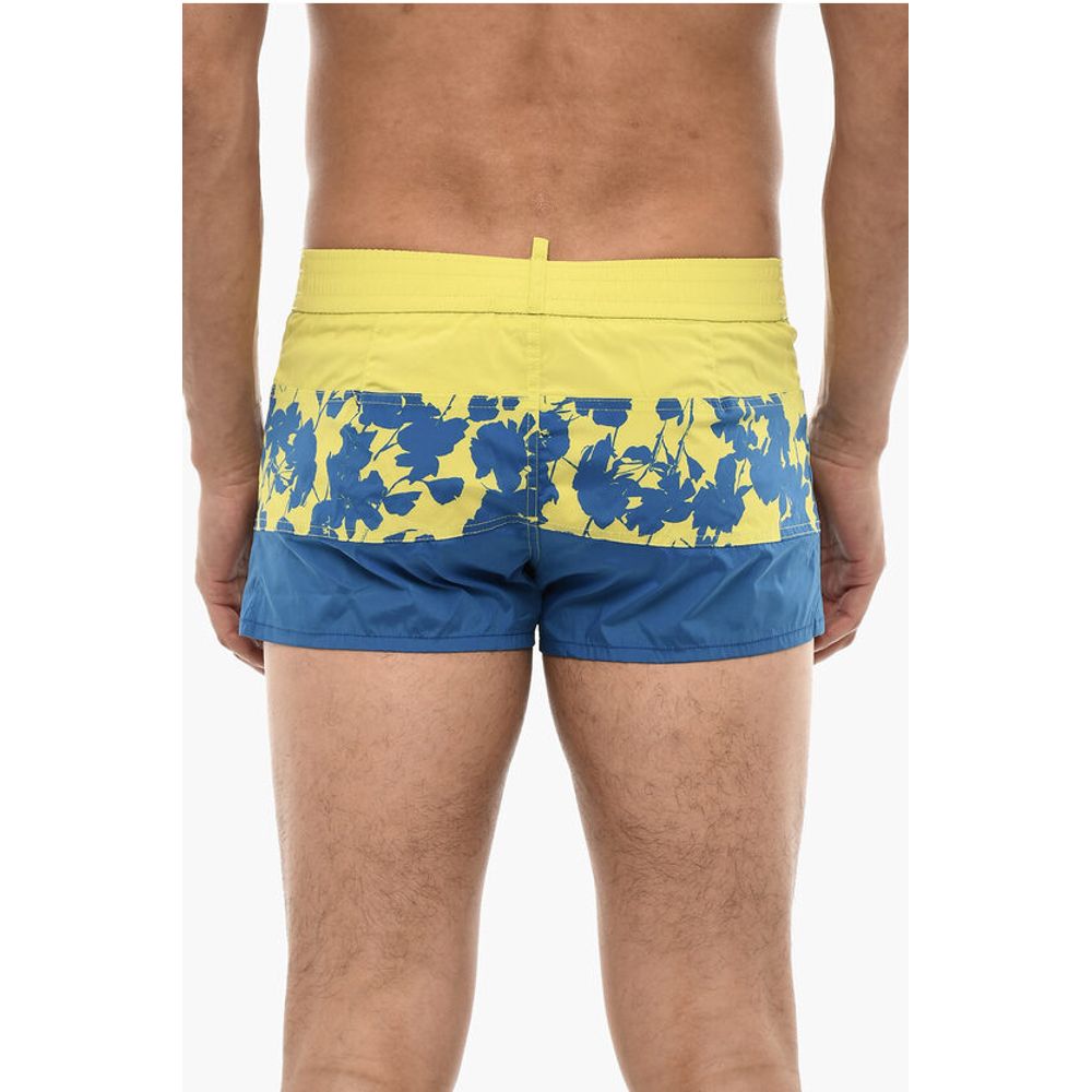 Dsquared² Logoed Swim Short with Floral Motif