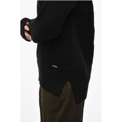 Dsquared² Oversize Fit Virgin Wool Crew-neck Sweater