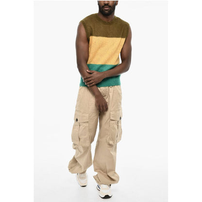 Dsquared² Sleeveless Color Block Crew-Neck Sweater
