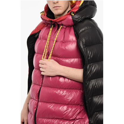 Dsquared² Down Jacket Cape With Logo Print