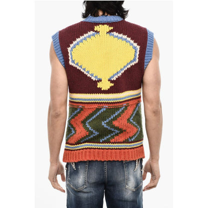 Dsquared² Sleeveless Multicolor Sweater