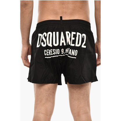 Dsquared² Rip Stop Check Swim Shorts with Back Logo