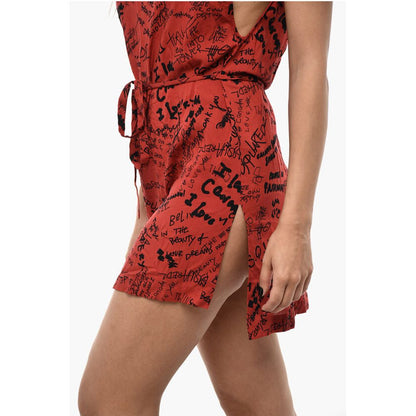 Dsquared² All-Over printed Mini Beach Cover-up Dress