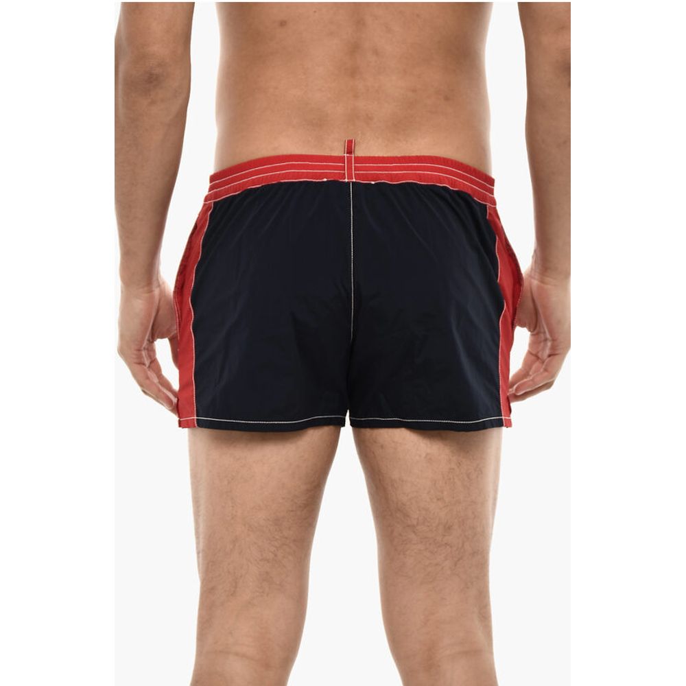 Dsquared² Color Block Swim Shorts with Side Logo