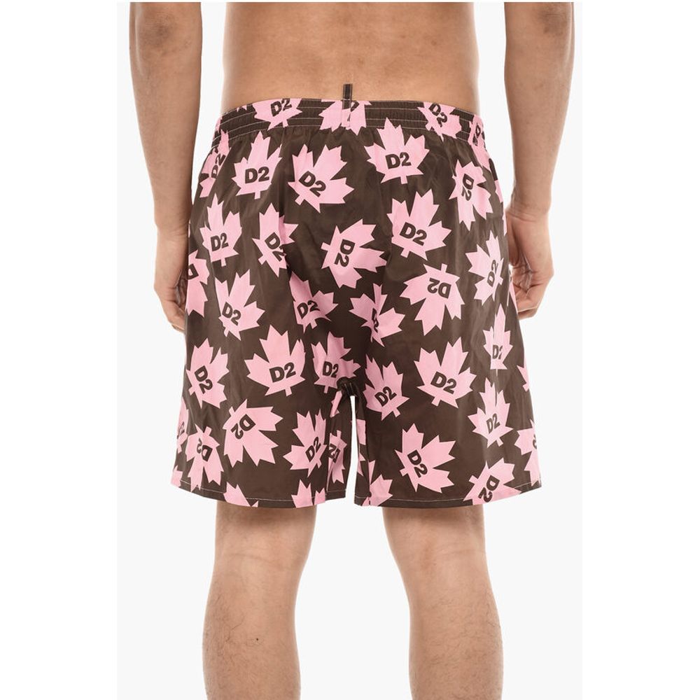 Dsquared² Allover Logo Printed Swim Shorts