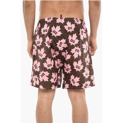 Dsquared² Allover Logo Printed Swim Shorts