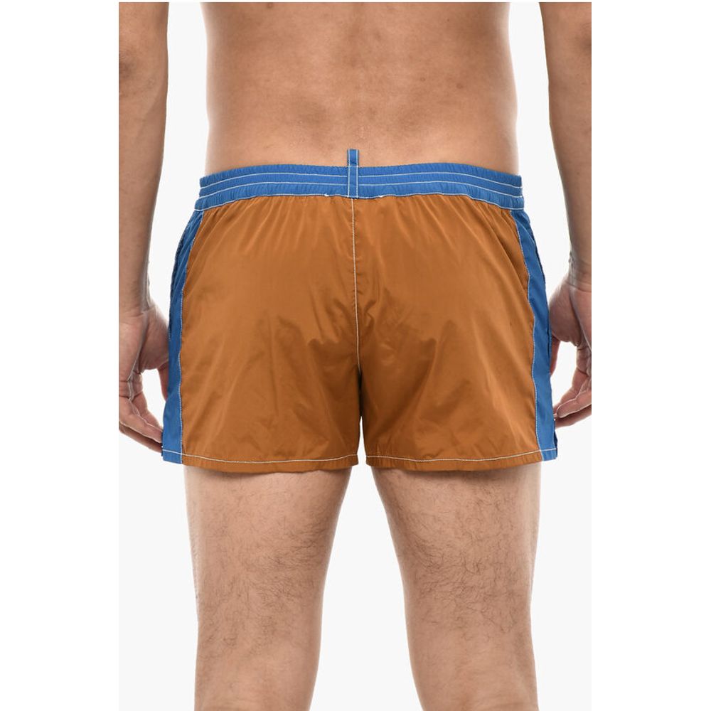 Dsquared² Color Block Swim Shorts with Side Logo
