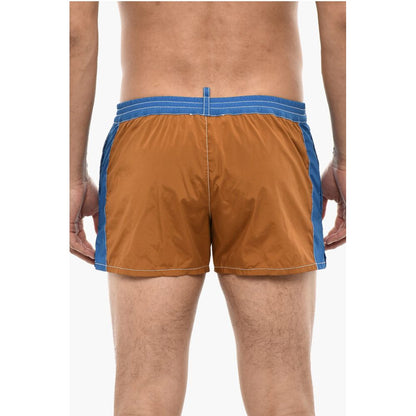 Dsquared² Color Block Swim Shorts with Side Logo