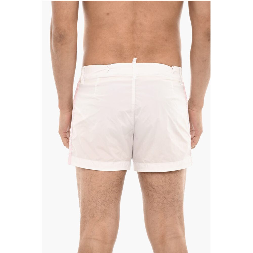 Dsquared² Contrasting Bands MIDI Swim Shorts