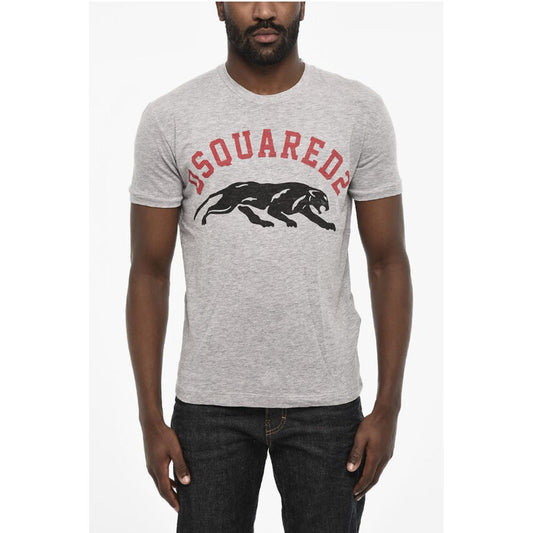 Dsquared² Cotton Crew-neck T-shirt with Frontal Print