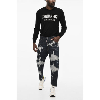 Dsquared² Low Waist Rhinestone Regular Fit Jeans