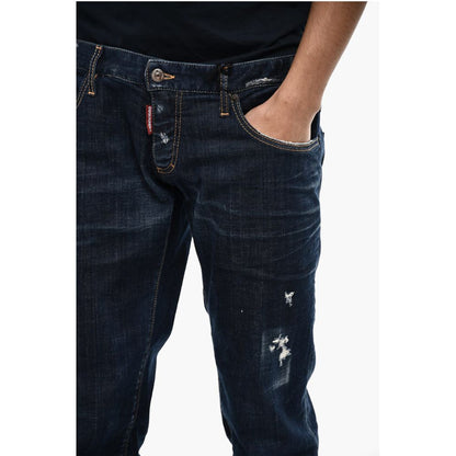 Dsquared² Distressed SHAMPEI Jeans with Visible Stitching