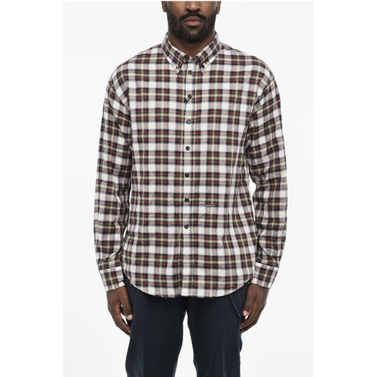 Dsquared² Checked Cotton Button Down Shirt