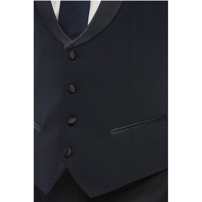 Corneliani CODE Virgin Wool Vest with Satin Detail